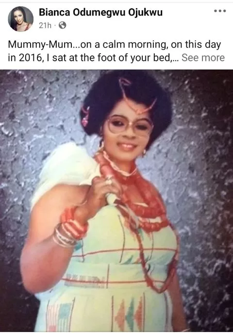 BIANCA OJUKWU PAYS EMOTIONAL TRIBUTE TO LATE MOTHER, CAROL CHINWEOLU ONOH 1 19356176 screenshot20250618210646 jpeg39d356c7d4ad1d8b7035dafa86f5726c