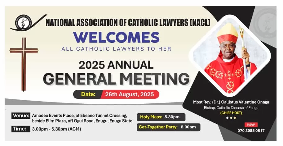 CATHOLIC LAWYERS CELEBRATE HOLY MASS TO BEGIN NBA ANNUAL GENERAL MEETING IN ENUGU 1 IMG 20250824 WA0007