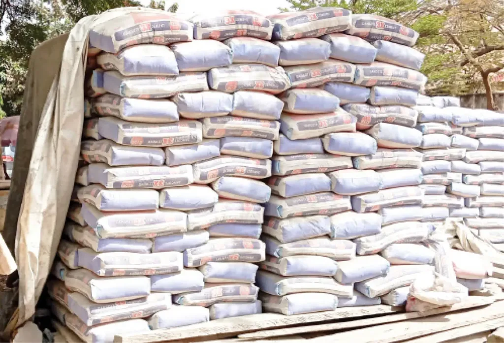 bags of cement displayed for sale along the obafemi awolowo way jabi abuja recently.jpg