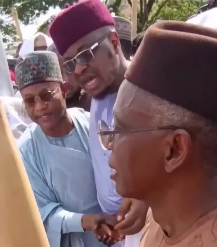 PANTAMI RECONCILES EL-RUFAI AND Gov. UBA SANI AT FUNERAL