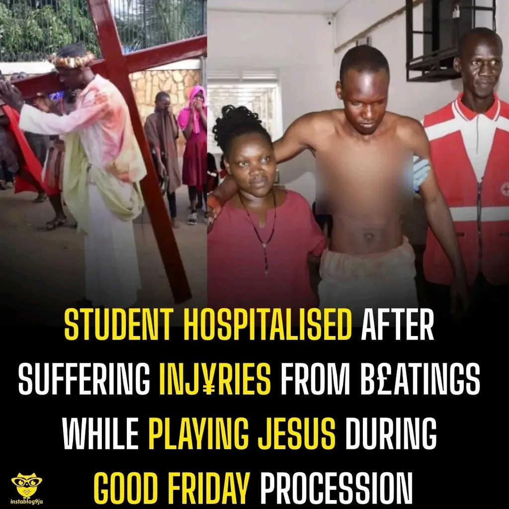 STUDENT RUSHED TO HOSPITAL AFTER BRUTAL BEATING WHILE ACTING JESUS IN GOOD FRIDAY PROCESSION