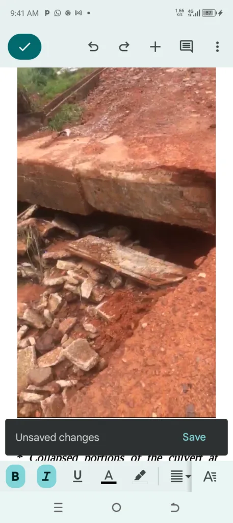 EROSION CUTS-OFF UMUDIM IMEZI OWA COMMUNITY IN EZEAGU LGA