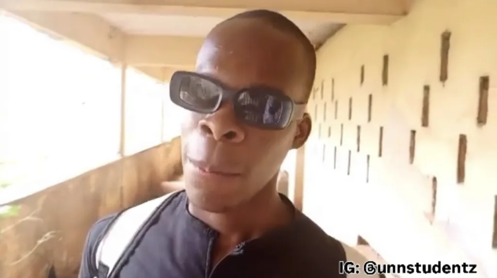 BLIND UNN STUDENT, NNAMDI DANIEL EVICTED FROM HOSTEL AFTER HIS CRITICISMS