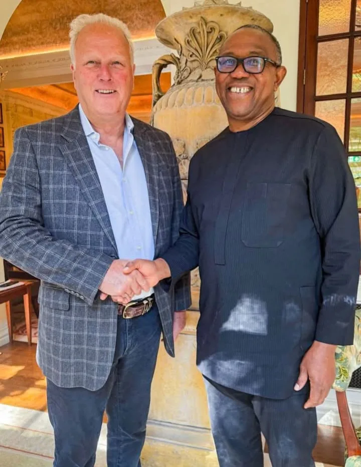 PETER OBI MEETS WITH LORD JONATHAN MARLAND, CWEIC CHAIRMAN IN LONDON