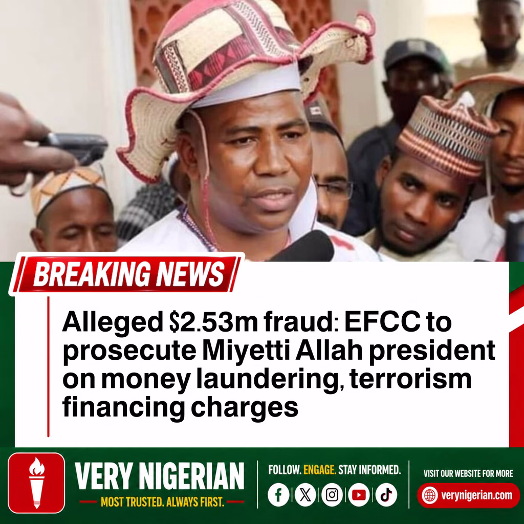 EFCC TO ARRAIGN MIYYETI ALLAH PRESIDENT OVER $2.53M FRAUD, TERRORISM FINANCING