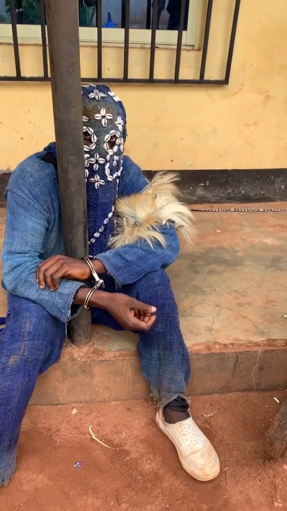 MASQUERADES ARRESTED, DETAINED, HANDCUFFED IN NSUKKA, ENUGU STATE