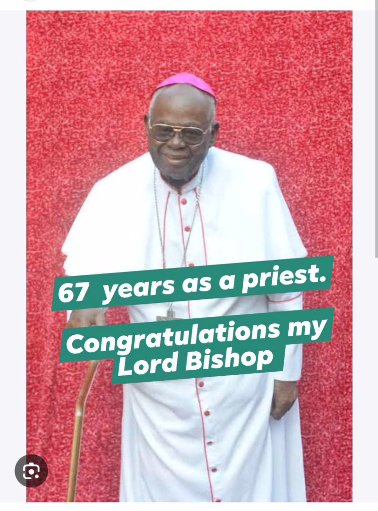 CATHOLIC CHURCH CELEBRATES ANTHONY GBUJI AS HE MARKS 53 YEARS AS BISHOP