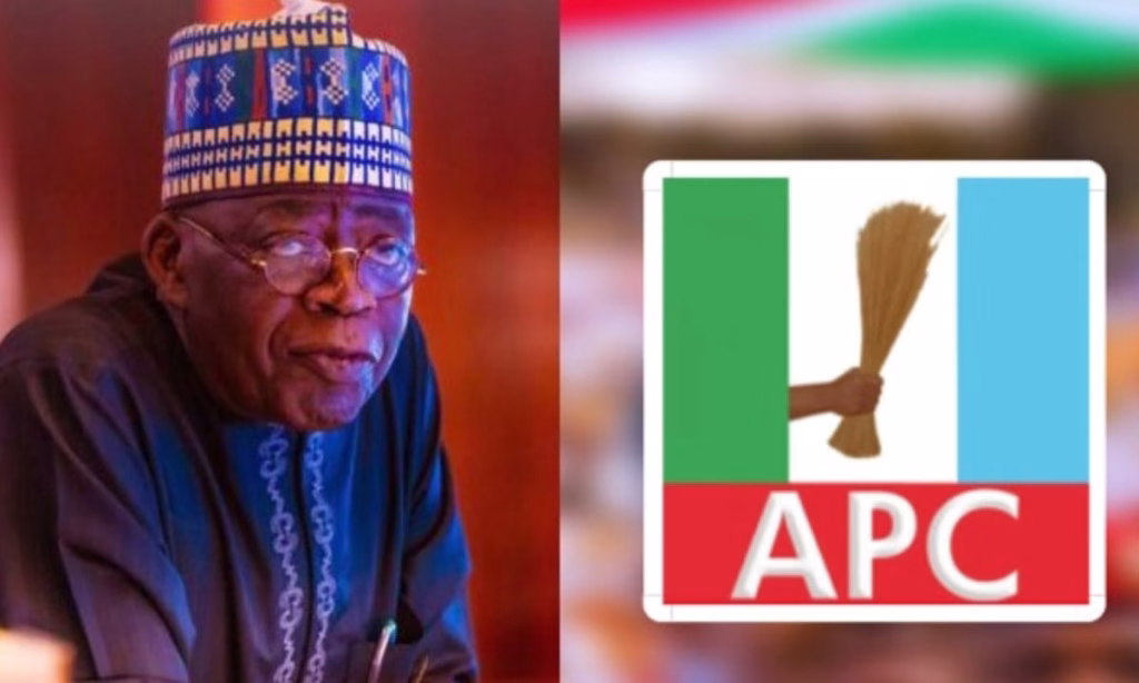 ABUJA BANEX PLAZA TRADERS REJECTS TINUBU, APC BANNER